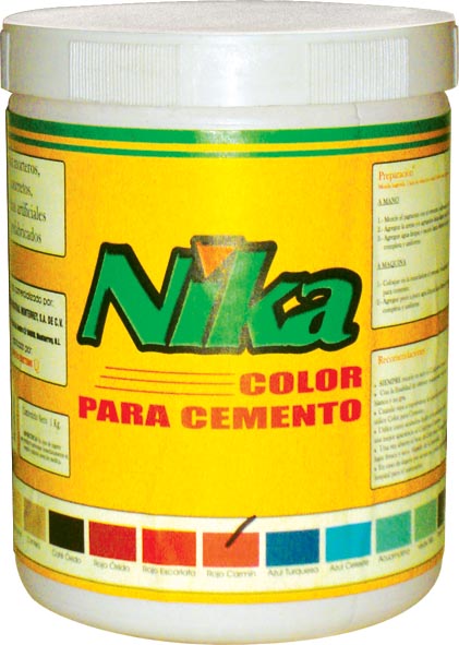 COLOR P/CEMENTO ROJO OXIDO B/1KG NIKA