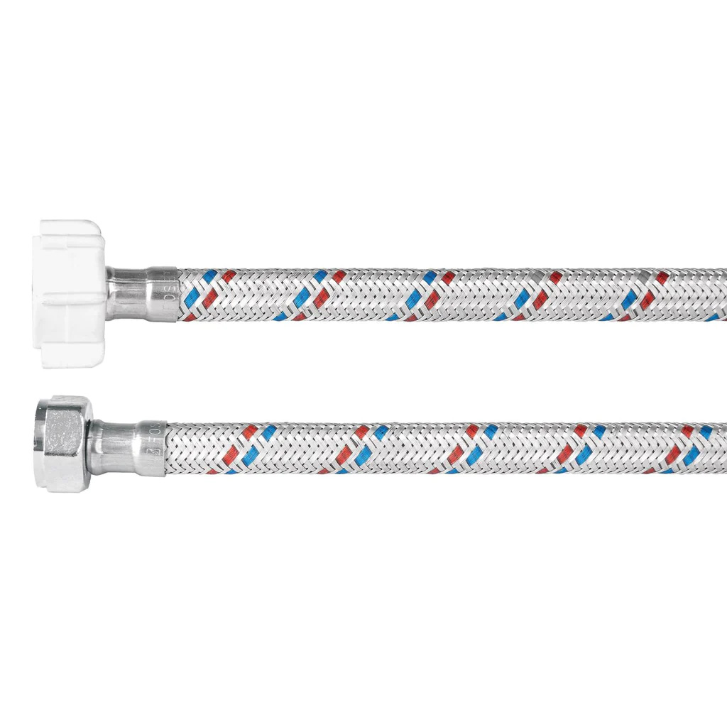 CONECTOR P/SANITARIO ALUM.TUER.PLAST. 1/2X7/8 35 CM NIKA
