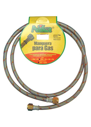 MANGUERA P/GAS 3/8 X 1.5 MTS ALUMINIO NIKA