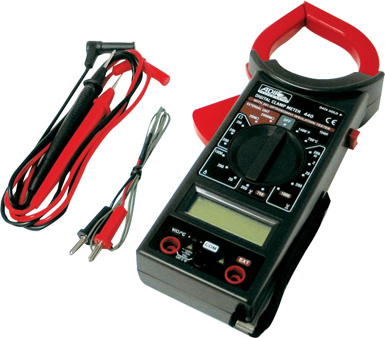 MULTIMETRO 440 DIGITAL D/GANCHO C/ESTUCHE  ADIR