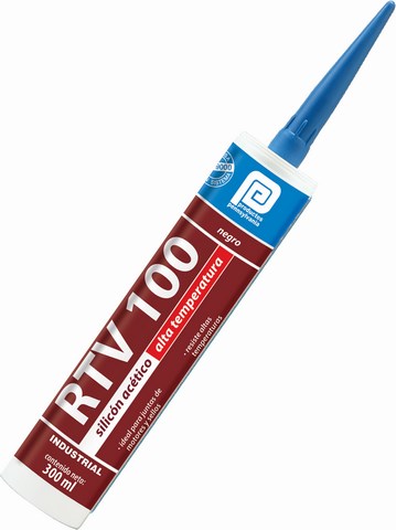 SILICON ALTA TEMPERATURA CARTUCHO 300 ML. NEGRO 3SRT00241