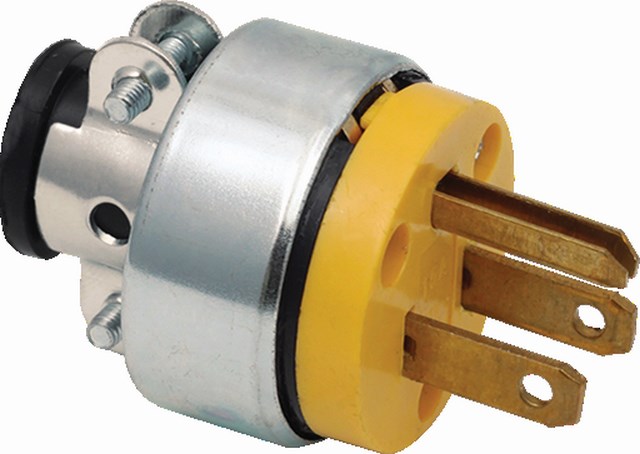 CLAVIJA USO RUDO AMA. BLINDAD 15A 125V TRIFA CLA027 KLEY