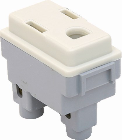 CONTACTO SENCILLO ATERRIZADO MARFIL ITALIANA CTO019 KLEY