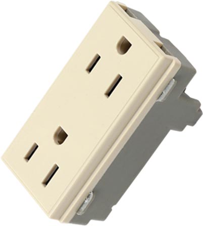 CONTACTO DUPLEX OCULTO MARFIL VENECIA CTO028 KLEY