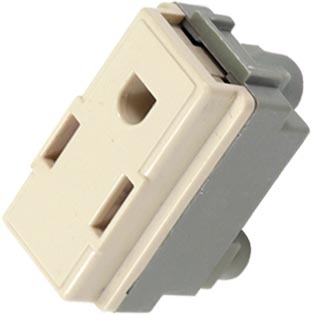 CONTACTO SENCILLO ATERRIZADO MARFIL VENECIA CTO026 KLEY