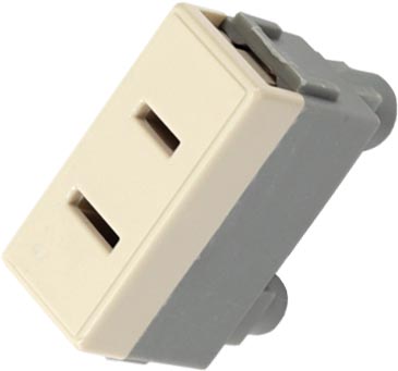 CONTACTO SENCILLO POLARIZADO MARFIL VENECIA CTO024 KLEY