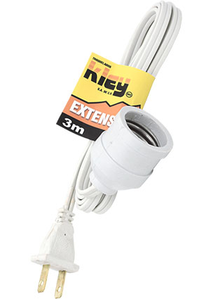 EXTENSION ELECTRICA C/SOCKET BCA. 2 MTS. EXT008 KLEY