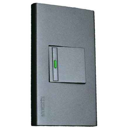 PLACA GRIS ARMADA 1 APAGADOR PLA1A72 KLEY