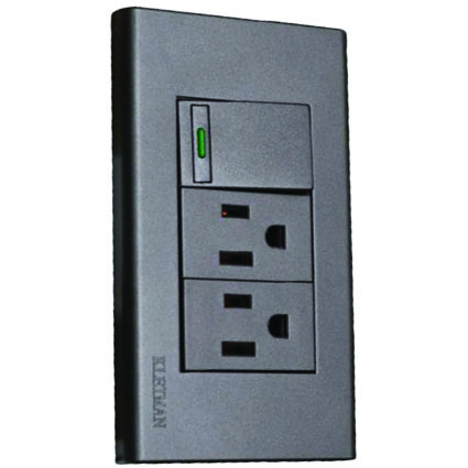 PLACA GRIS ARMADA 1 APAG./2 CONTAC.PLA1A2C KLEY