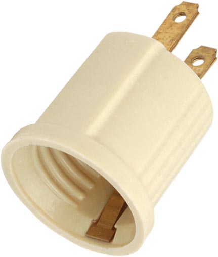 PORTALAMPARA C/CLAVIJA SOCKET MARFIL KLEY SOC013 KLEY