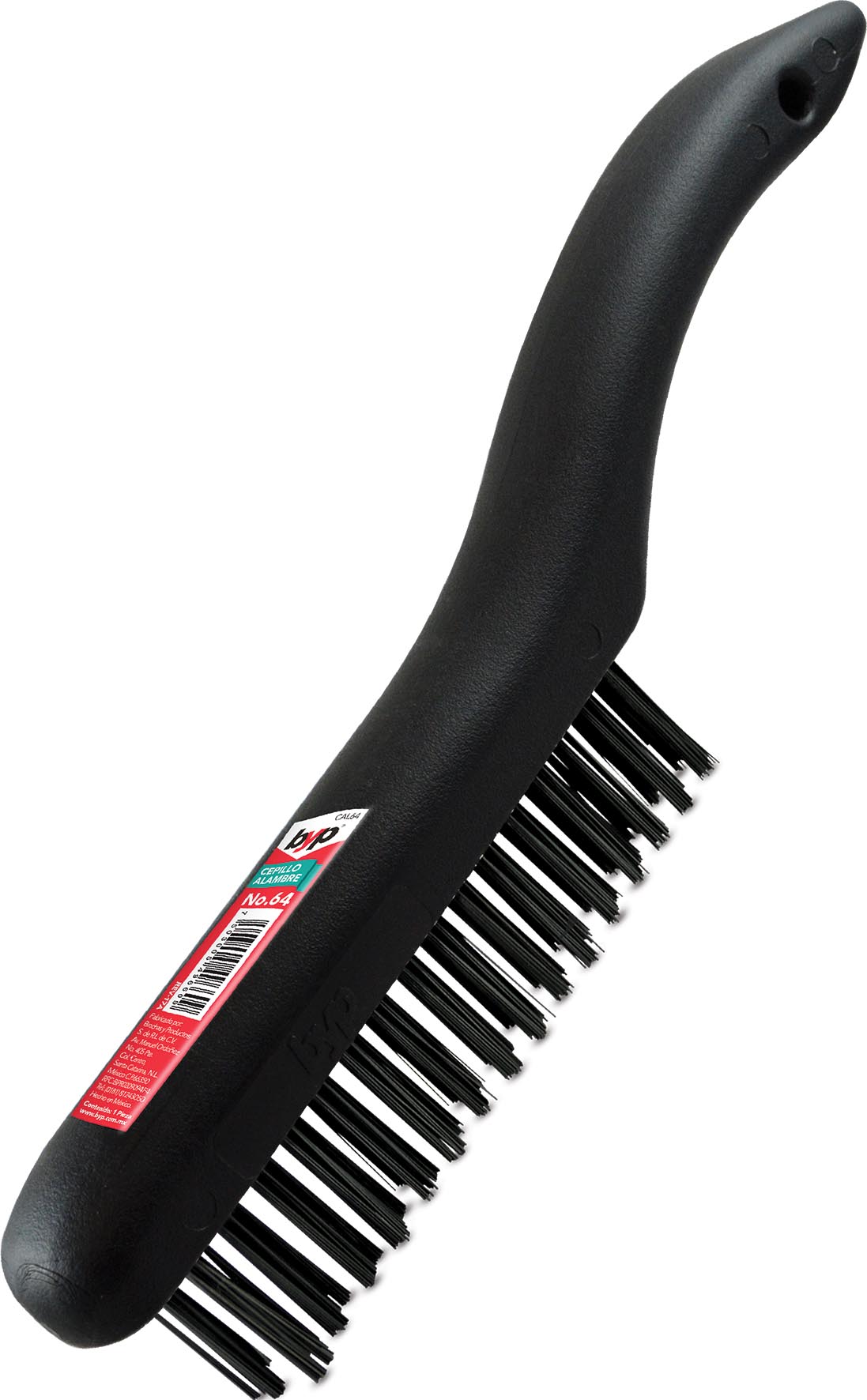 CEPILLO D/ALAMBRE 64 C/MANGO CORTO CAL64 BYP