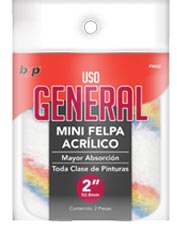REPUESTO P/MINIRODILLO FELPA 2  2 PACK 2 ACRILICO FMA2 BYP