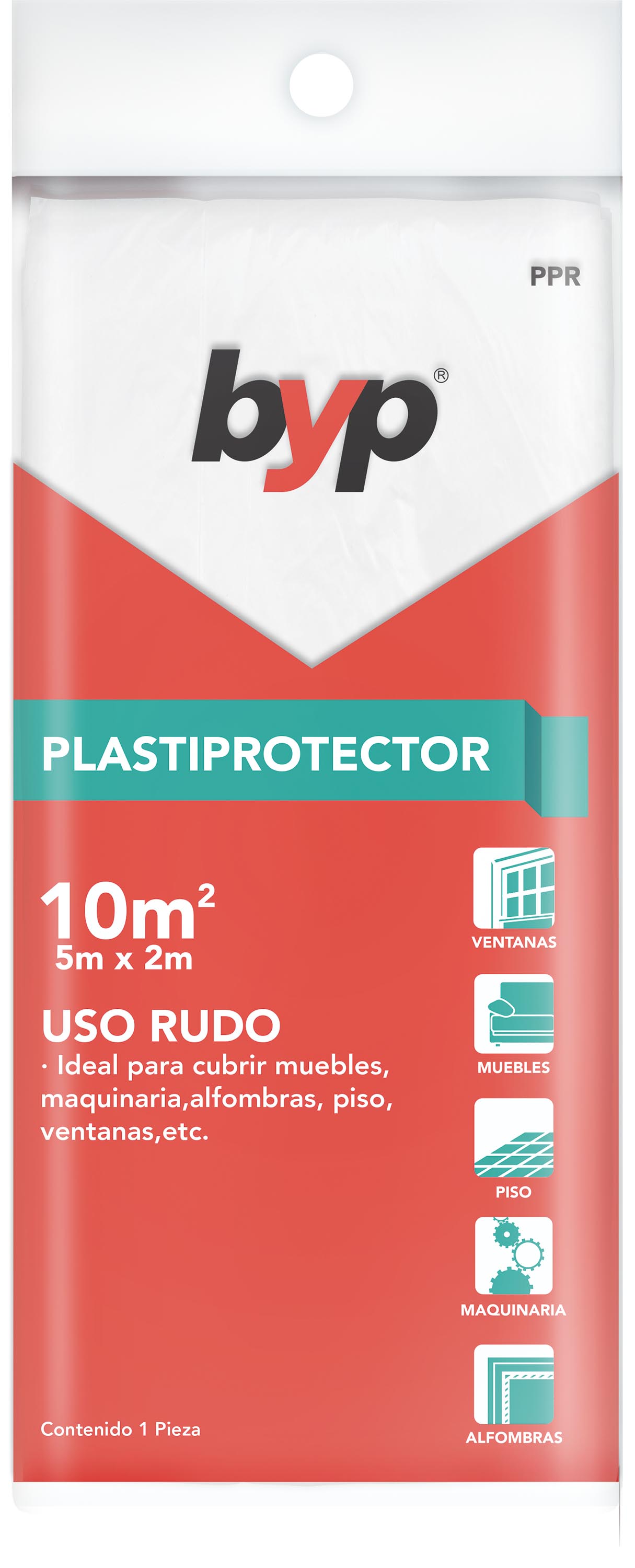 PLASTIPROTECTOR USO RUDO 5X2 MTS 10M2 PPR BYP