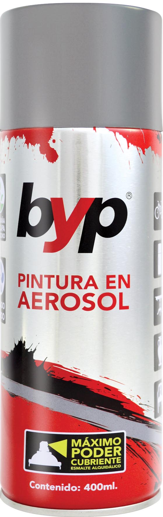 P.ESM.AEROSOL GRIS MAQUINARIA ALQUIDALICO 400ML AGR BYP