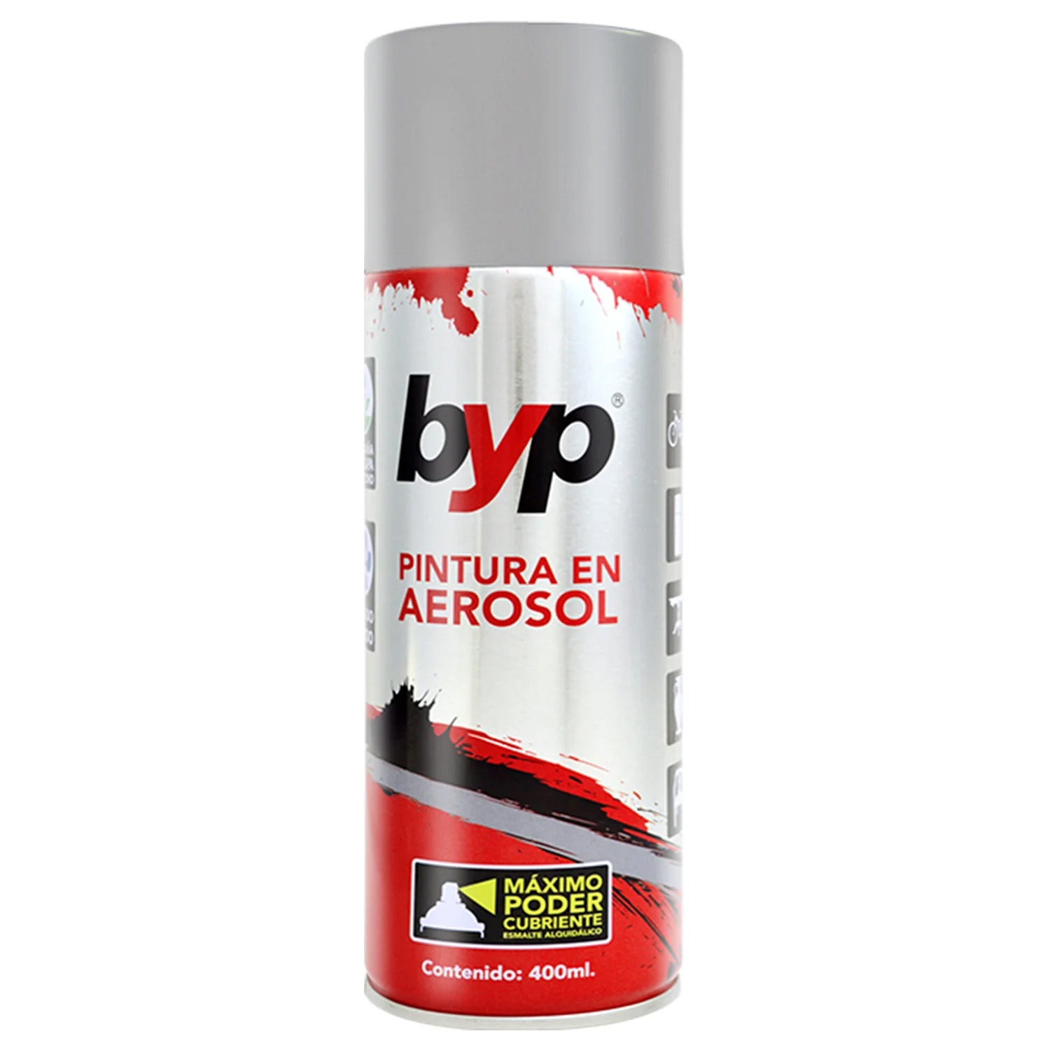 P.ESM.AEROSOL ALUMINIO ALTA/TEMP ALQUIDALICO 400ML AAA BYP