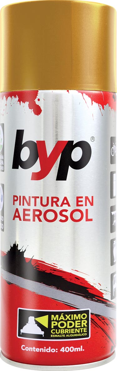 P.ESM.AEROSOL ORO METALICO ALQUIDALICO 400ML AOR BYP