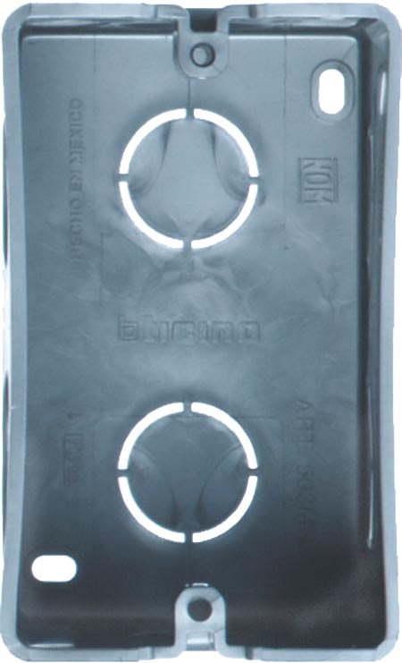 CAJA RECTANGULAR 4X2 CHALUPA PLASTICO 503MS BTICINO