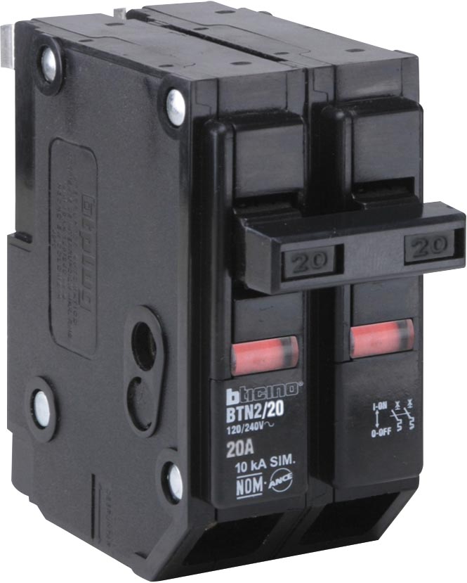 PASTILLA TERMOMAGNETICA 20AMP.BTN2/20 BTICINO