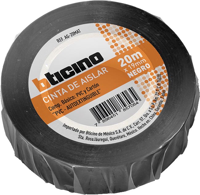 CINTA D/AISLAR AG20MAT 3/4 X 20 MTS NGO BTICINO