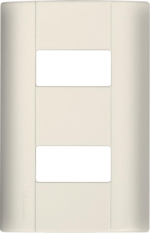 PLACA CHASIS RESINA 2 UNIDAD E5N2 MARFIL MODUS BTICINO