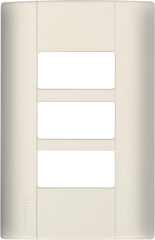 PLACA CHASIS RESINA 3 UNIDAD E5N3 MARFIL MODUS BTICINO