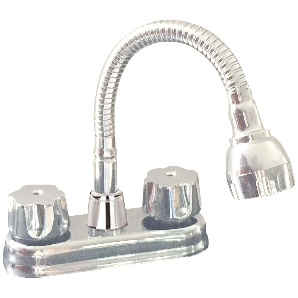 MEZCL P/LAVABO CUELLO FLEX MZL427FC 1/4 VUELTA CROM MEE...