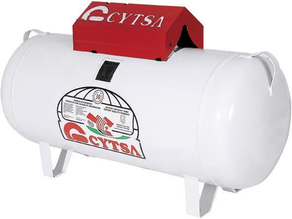 TANQUE ESTACIONARIO 120 LTS BCO/ROJO CYTSA C/REG PT120EST