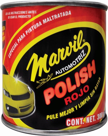 POLISH ROJO AUTOMOTRIZ P/PULIR 300 GRS 110218 MARVIL