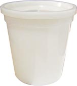 BOTE PLASTICO 1/8 LTO. CON TAPA