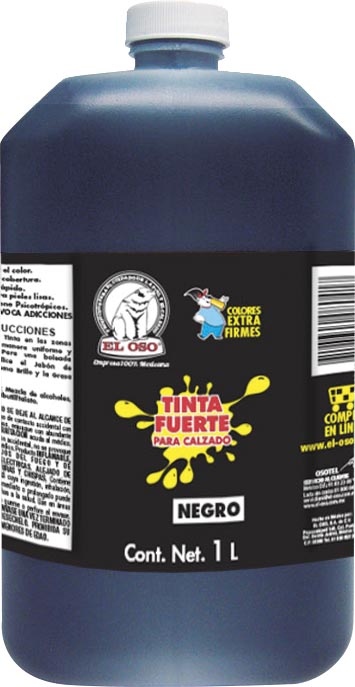 TINTA FUERTE EL OSO DE 1 LTO. NEGRO 8041 SP