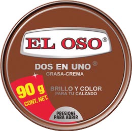 D GRASA CREMA EL OSO 2 EN 1 DE 90 GRS. CAFE 8015