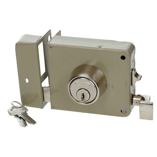 CERRADURA MONTAFACIL 175MFBI 175 3 PASOS BEIGE IZQ FANAL