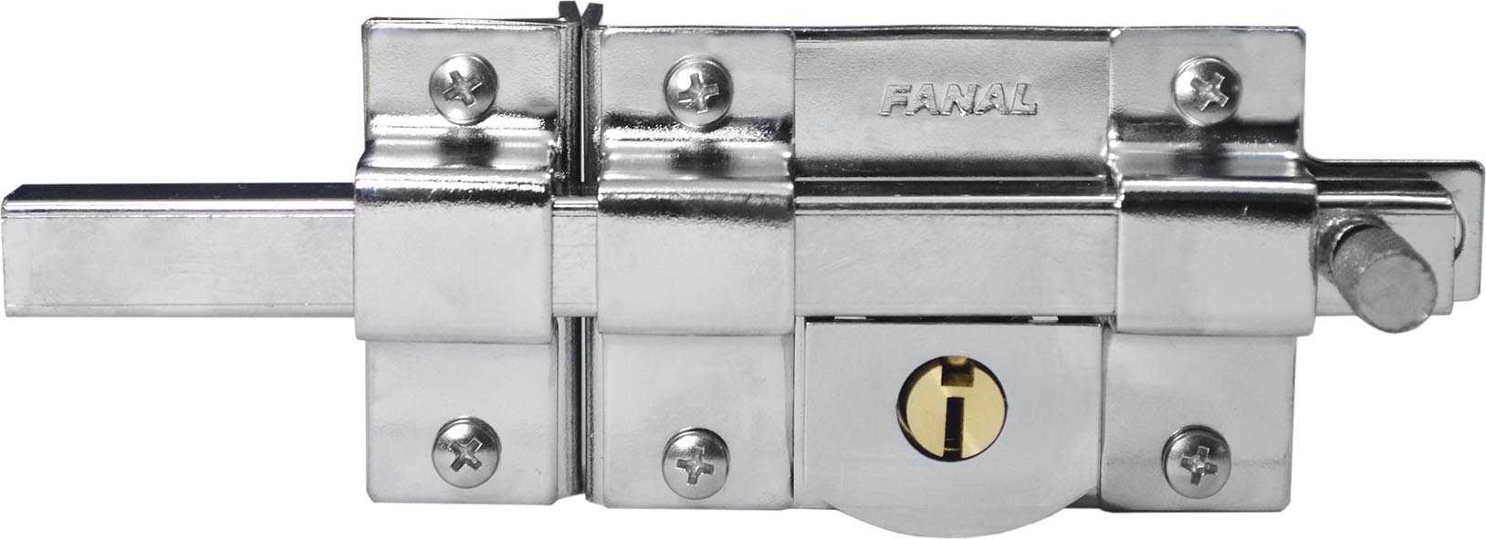 CERRADURA D/BARRA 132CRFI CROM. FIJA IZQ.FANAL