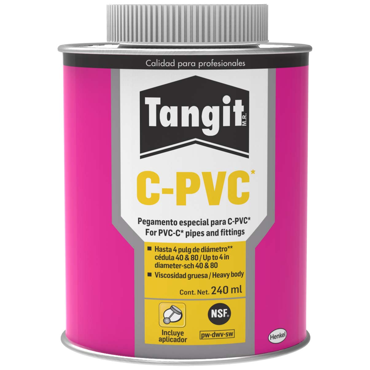 CEMENTO P/CPVC BOTE 240 ML. AMARILLO TANGIT 2709333