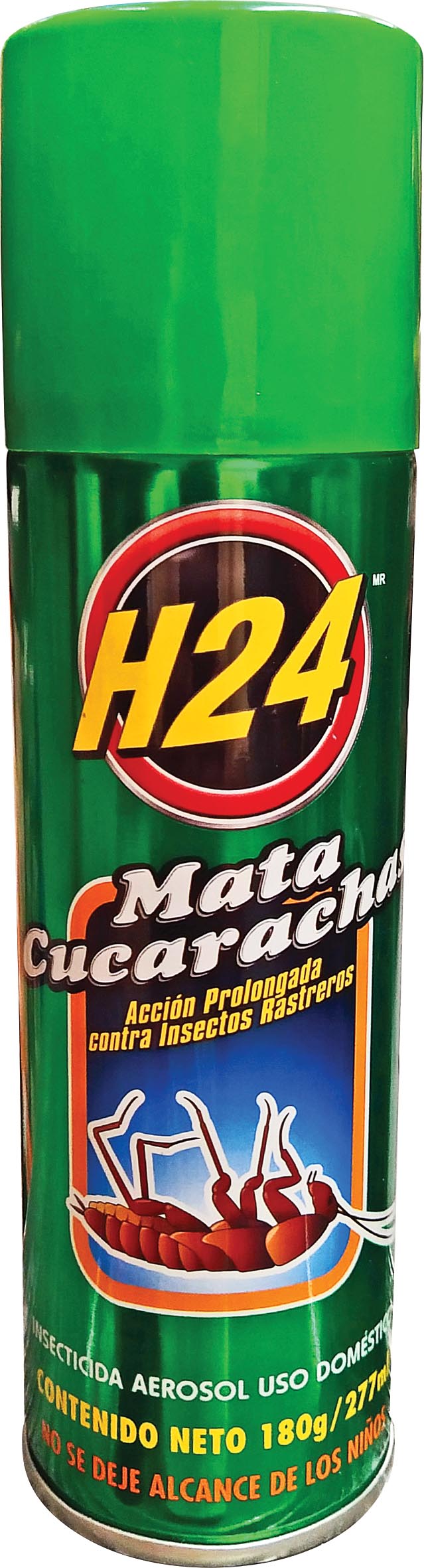 VENENO INSECTICIDA H24 AEROSOL MATA/CUCAR. 180 G. 023