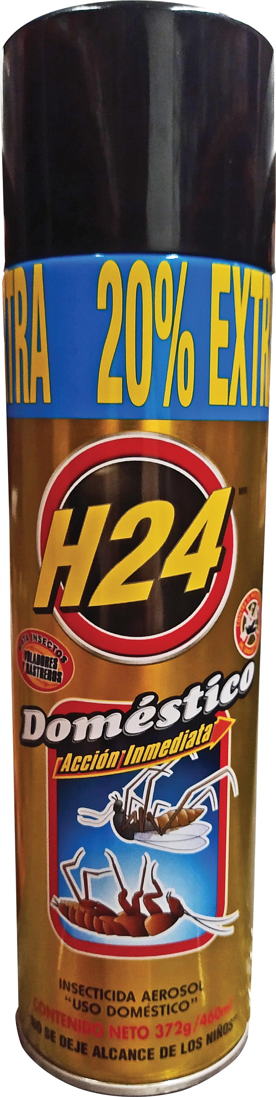 VENENO INSECTICIDA H24 AEROSOL DOMESTICO 309 G 025