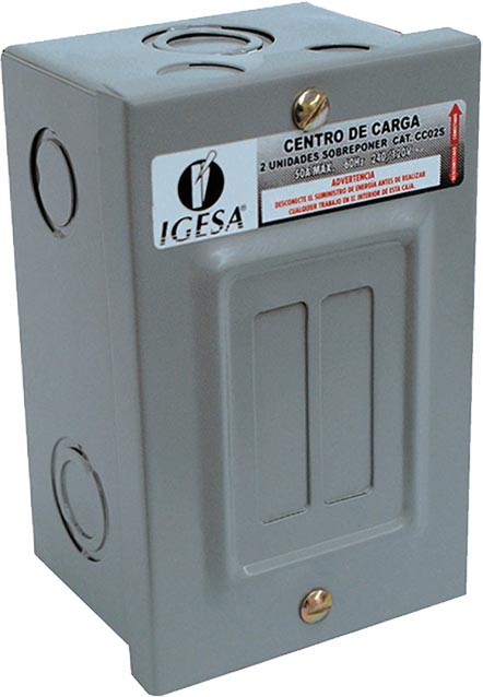 CENTRO DE CARGA 2 UNIDADES SOBREPONER IGESA