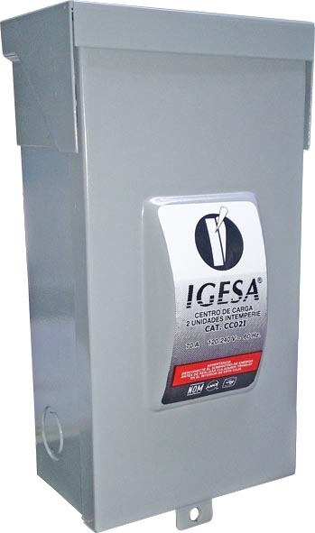 CENTRO DE CARGA 2 UNIDADES INTEMPERIE CC02IC IGESA