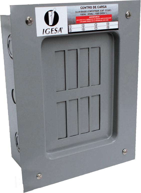 CENTRO DE CARGA 8 UNIDADES EMPOTRAR IGESA