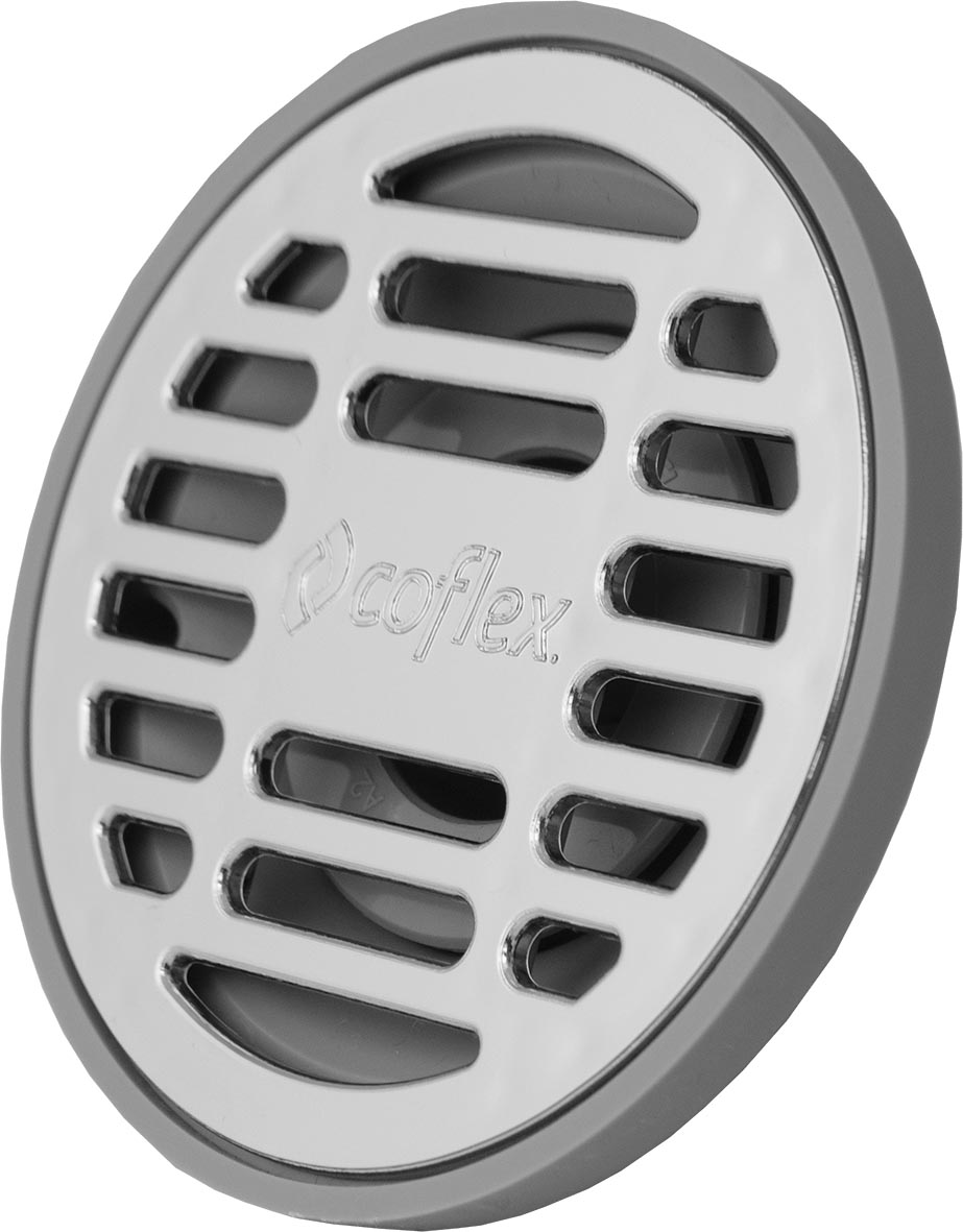 COLADERA ABS GRIS 2 C/REJILLA CROM. Y VAO RED. PC151 CO...