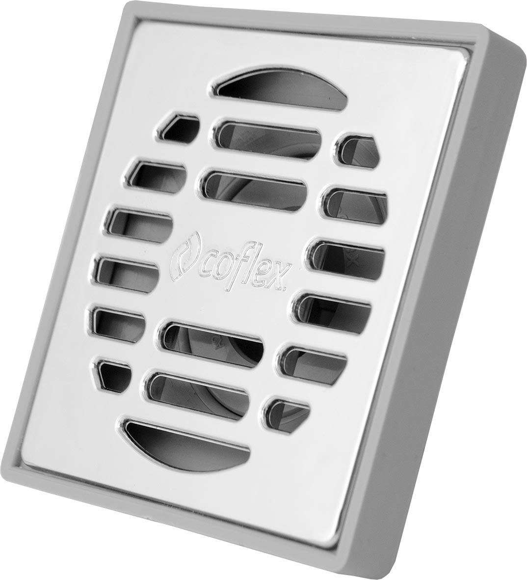 COLADERA ABS GRIS 2 C/REJILLA CROM. Y VAO CUADR. PC161 ...