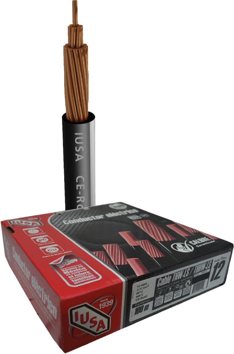CABLE THW CAL 8 IUSA R100 M. NEGRO 399350 IUSA