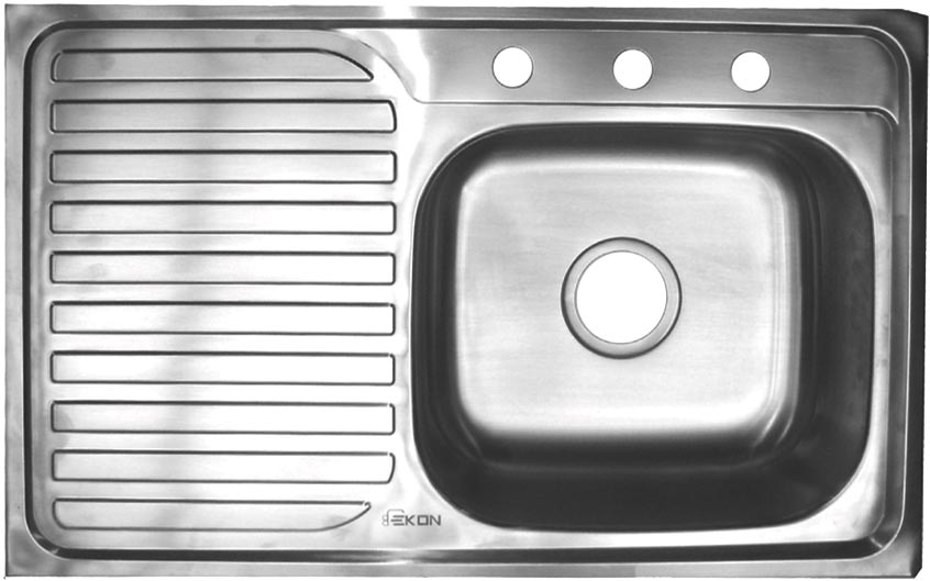 TARJA 60031 ACERO INOXIDABLE ESC. IZQ. EKON