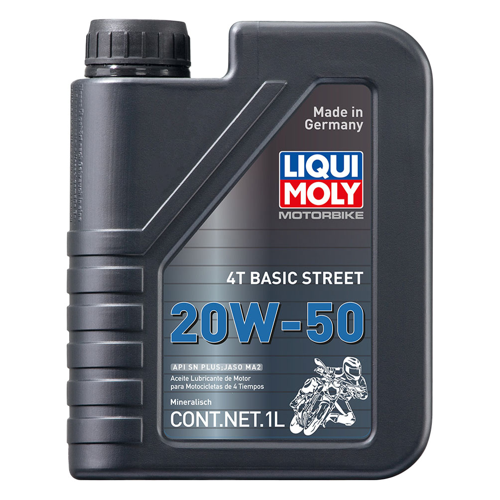 ACEITE 20W50 MINERAL LIQUI MOLY SN PLUS/MA2 1L 4T 713000