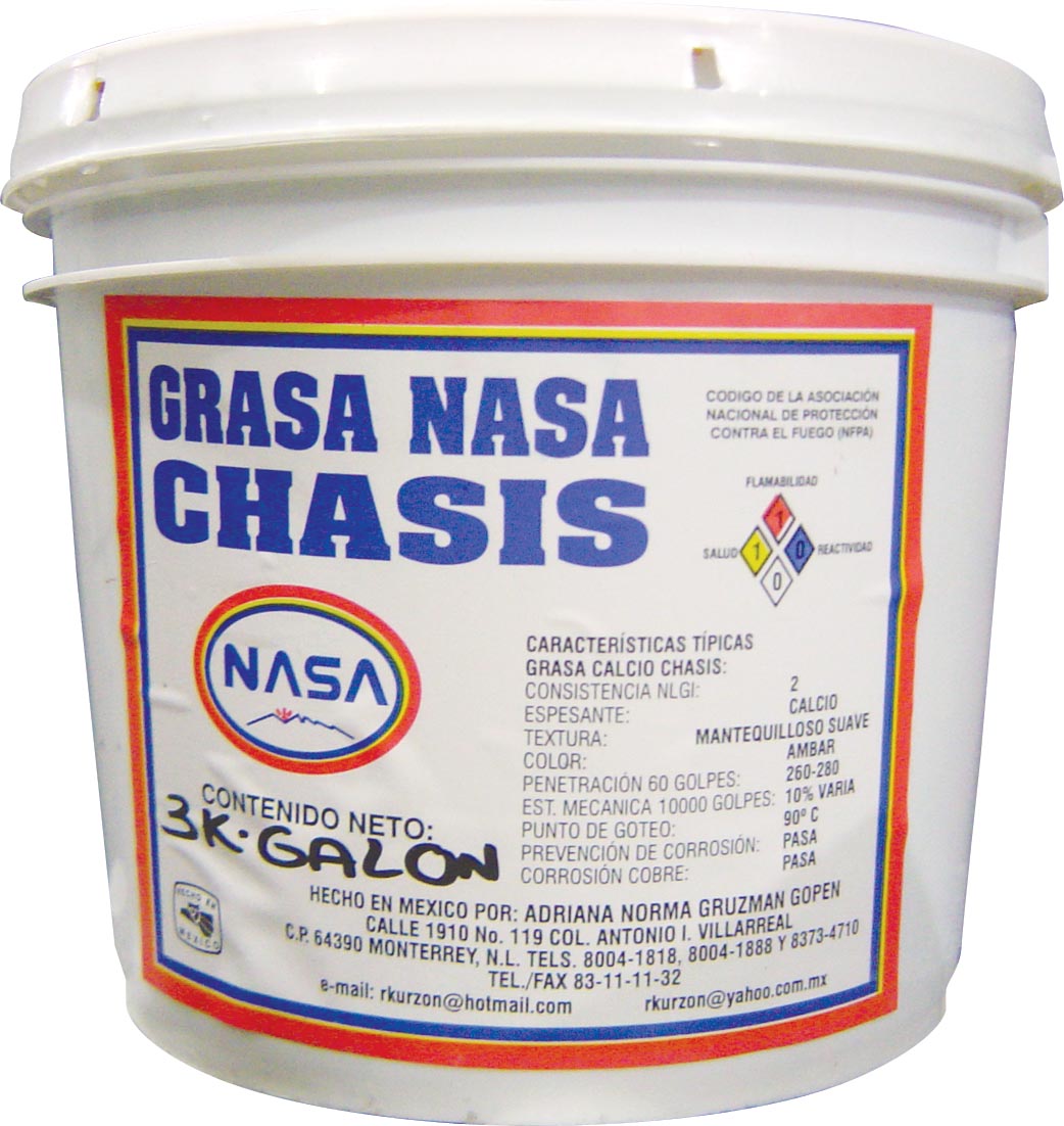 GRASA P/CHASIS CUBETA 3 KGS. GALON NASA