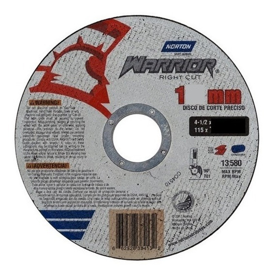 DISCO CORTE WARRIOR 9X1/8X7/8 T27/42 METAL 66252841223