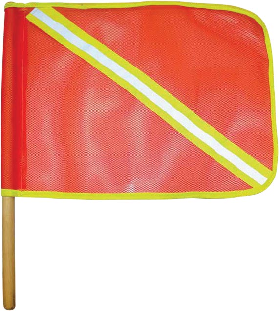 BANDERIN NARANJA C/REFLEJ.TEXTIL 45x45 SR1028CR JYRSA