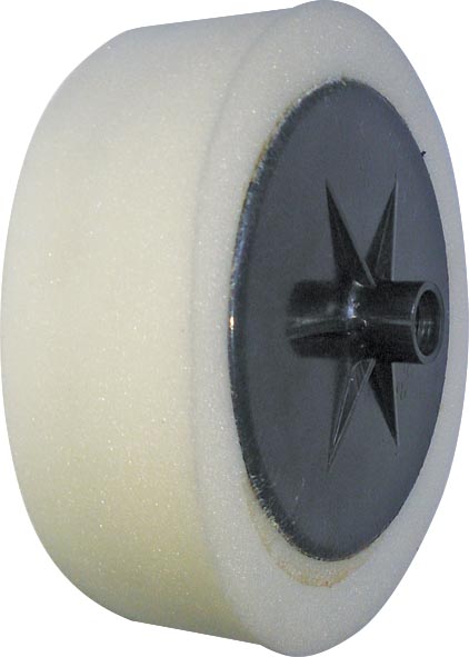 ESPONJA BLANCA DE 6.5X2 PARA PULIR AUTO C/RESPALDO