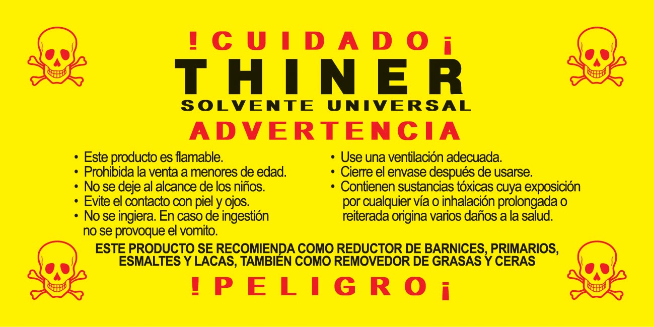 ETIQUETA PARA THINNER ETI039