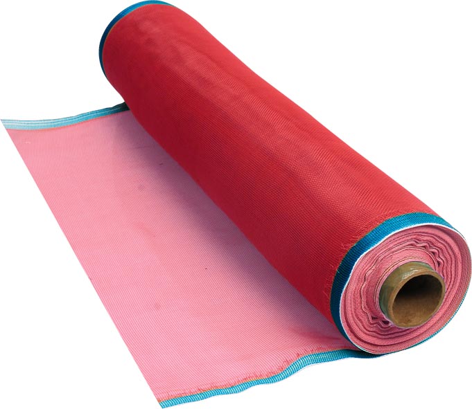 TELA MOSQUITERA PLASTICO 1.20 CM.X30 M. ROJO